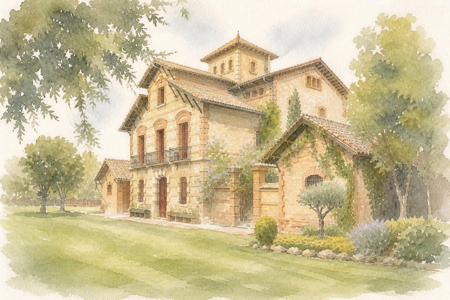 Ilustración de la Masia Can Magí